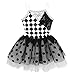 Agoky Maillot de Ballet con Tutú para Niña Vestido Cuadros de Danza...