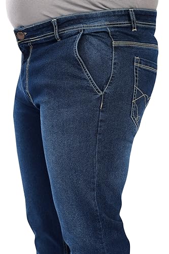 Image of Pluss Tribe - Plus Size Jeans for Men - Denim Jeans - Ideal for Casual, Office Available Sizes : 40 to 52