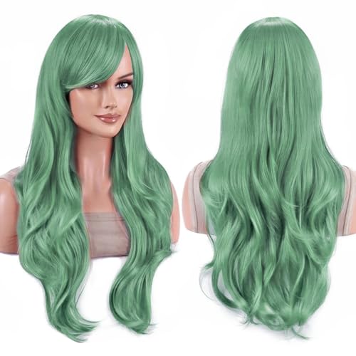 IMISSU 70cm�����O�w�A�E�H�[�^�[�E�F�[�u�E�B�b�O�O���R�X�v���R�X�`���[���E�B�b�O (�~���g�O���[��)