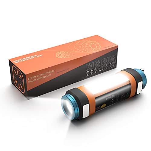 TRONLEE Rechargeable Flashlight IP68 Waterproof Magnetic Flashlight with Portable Charger and Glass Breaker 6 inch Multi Function Car Flashlight for Emergency, Hiking, Camping, Travel