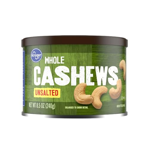 Whole Unsalted Cashews 8.5 oz