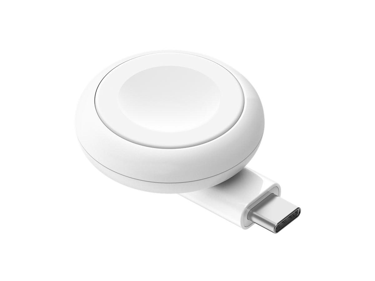 Belkin BoostCharge Chargeur Portable USB-C pour Apple Watch, Certification MFi, pour Apple Watch Series 11, 10, 9, 8, 7, Ultra, Produit Compatible avec MacBook, iPhone 17, Air, 16, 15 - Blanc