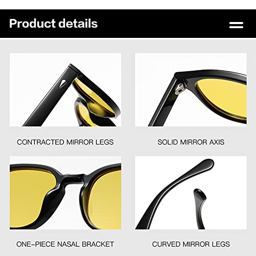 Image of Retro Round Blue Light Blocking Glasses for Men Women, Vintage Frame Non-prescription Computer Reading Eyeglasses
