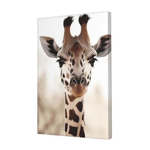 Impression HD sur toile girafe affiche murale suspension premium