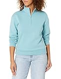 Alternative Women's Eco-Cozy-Fleece Mock Neck, Aqua, X-Small