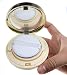 15ml 0.5oz Empty Luxurious Golden Portable Make-up Powder Container Air Cushion Puff Case with Powder Puff and Mirror Refillable Foundation BB Cream Box