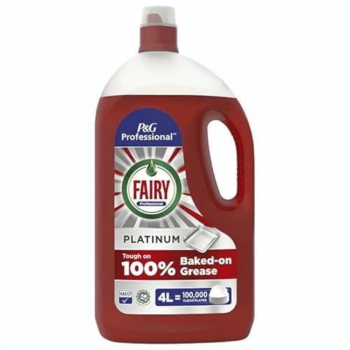 Platinum Washing Up Liquid 2 x 4 litre | Premium Dishwashing Liquid Twin Pack | Platinum Fairy - Image 3