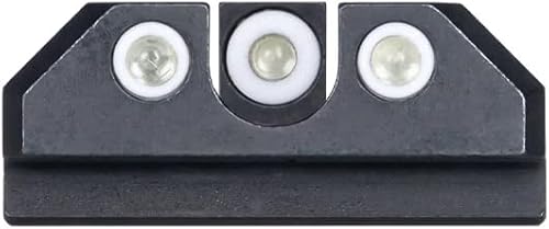 Night Fision Tritium Night Sight Set para CZ USA P-07P-09  Visión frontal de punto perfecto con anillo diurno añadido  Opciones de color del anillo