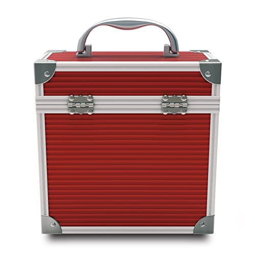 Retro Musique Mallette de rangement en aluminium pour disques vinyles 17,8 cm pouvant contenir jusqu’à 35 Eps, Rouge… - Les Beatles, Paul McCartney, John Lennon, RIngo Starr, George Harrison Retro Musique Mallette de rangement en aluminium pour disques vinyles 17,8 cm pouvant contenir jusqu'à 35 Eps, Rouge… – Image 6