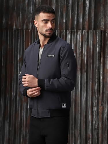 Image of High Star Men Polyester Printed Relaxed Fit Full Sleeves Jackets 18