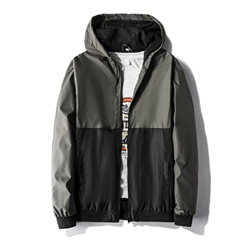 メンズウェア OBSIDIAN WIND BREAKER MYJAJAYI Mens Windbreaker Jacket Lightweight Water-Resistant
