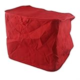 Solaughguy Toaster-Abdeckung für 2- und 4-Scheiben-Modelle, Staubschutz für die meisten Standard-Toaster, Polyester-Baumwoll-Mischgewebe, gesteppter Stoff, passend für die meisten 2-Scheiben (Rot, L)
