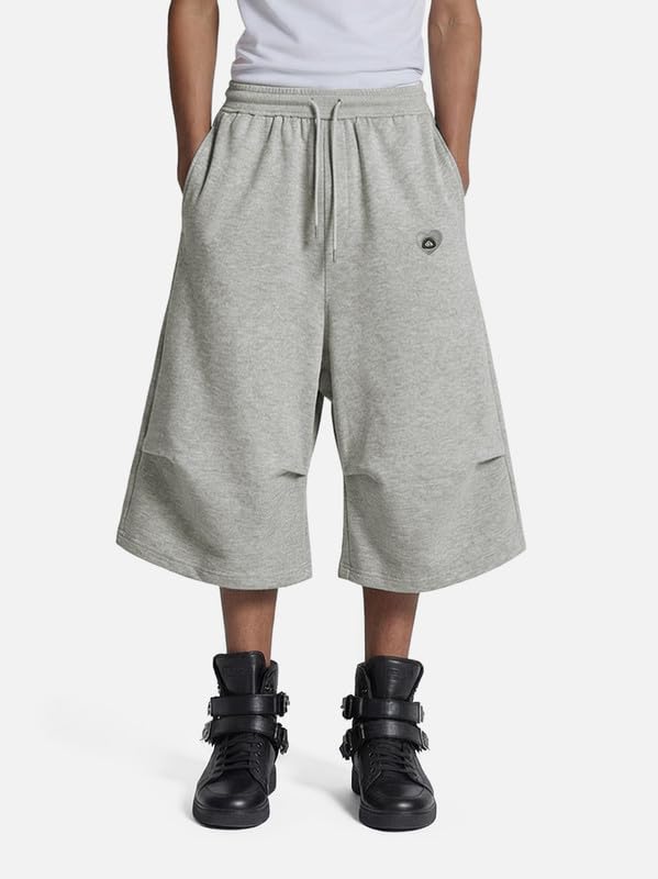 Aelfric Eden Baggy szorty męskie Y2K krótkie spodnie damskie letnie spodnie capri oversize krótkie spodnie do biegania unisex basic spodnie rekreacyjne hip hopowe sportowe szorty dresowe z zakładkami