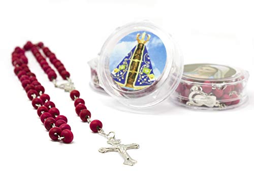 Terço Rosário perfumado prateado com caixinha em acrílico exclusiva