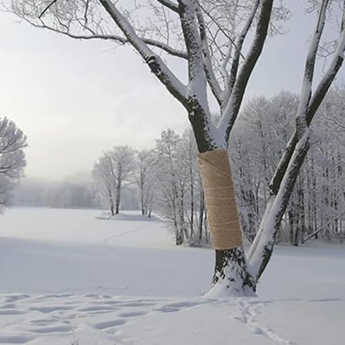 Copertura per piante, protezione dal gelo invernale, 10,2 x 102,4 cm, per cespugli, alberi e piante in vaso, telone per piante per la stagione fredda, involucro per alberi incluso