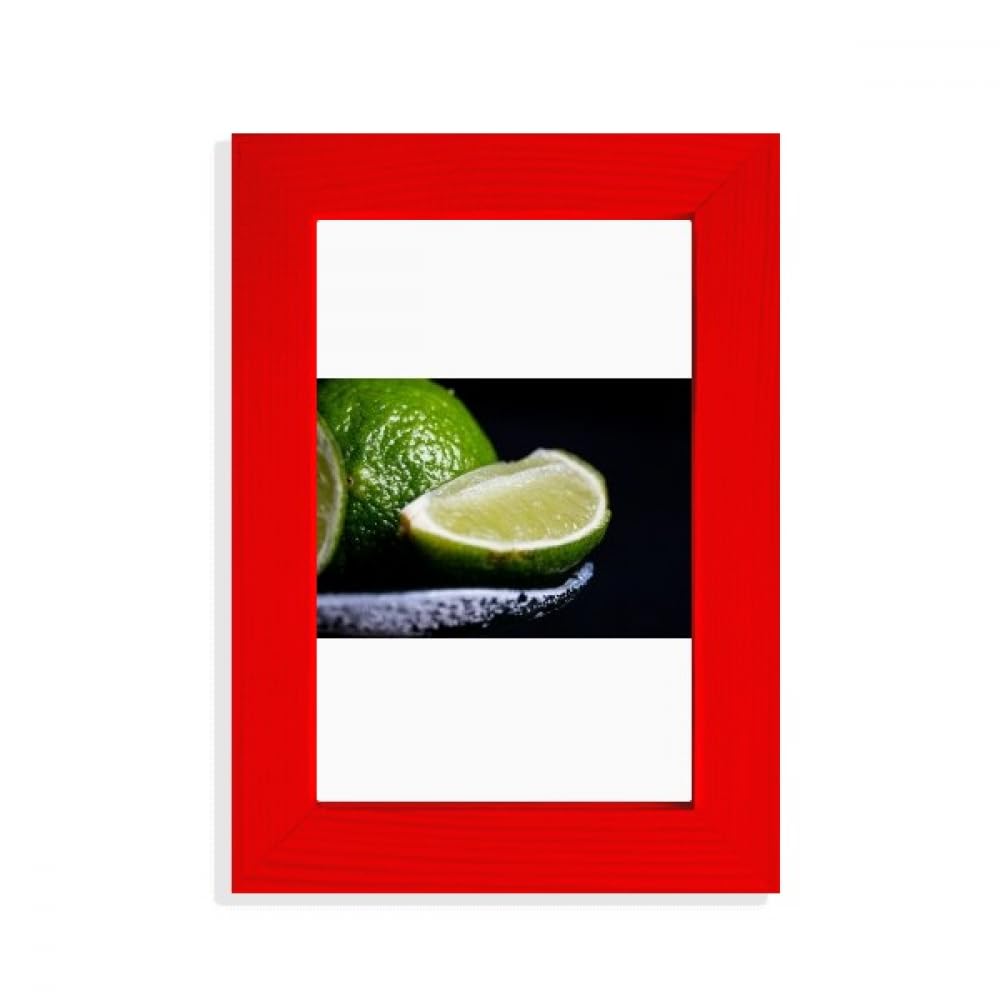 Cadre photo citron vert Fresh Fruits avec impression haute définition