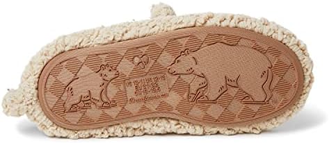 Dearfoams Kids Matching Family Collection Lil & Baby Slipper, Teddy Bear, US 9-10 Unisex Toddler | Image 5