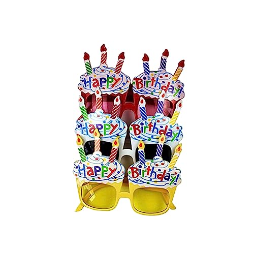 NOLITOY 6 Pçs Suprimentos De Óculos Favores Cor Para Foto + Banquete Cor De Vela Vermelha Para Crian