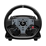 Logitech G PRO Racing Wheel, Simulated Steering Wheel, Direct Drive 11 Nm Force, TRUEFORCE Feedback, Magnetic Gear Shift Paddles, Dual Clutch, OLED Display, Quick Release, Playstation & PC - Black