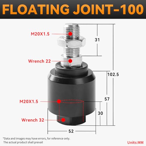 Image of Cylinder Pneumatic FD-100 Accessories M20*1.5 Universal Swing Floating Joint