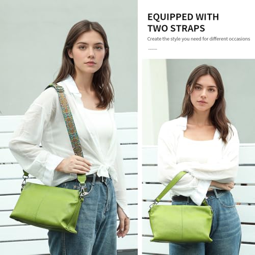 Image of MASIWEI Genuine Leather Crossbody Bag for Women Small Purse Hobo Handbag