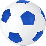 De doble capa con 32 paneles. Bullet - Balón de fútbol modelo Curve (21 cm) (Blanco/Azul)