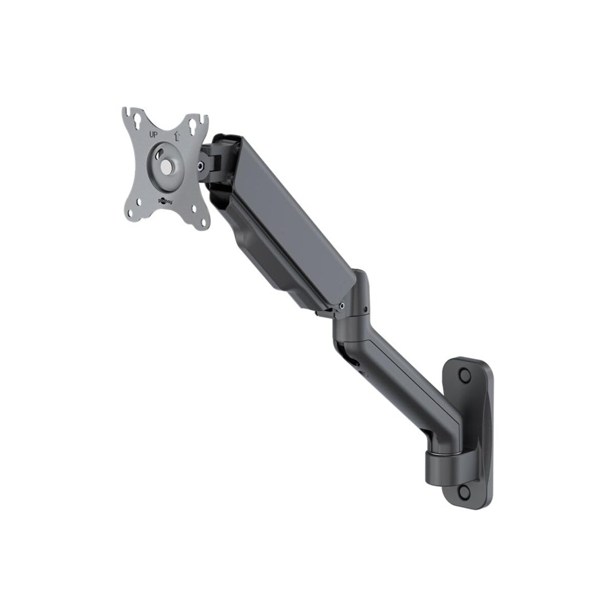 goobay Supporto Monitor Parete 17-32 Pollici con Molla Girevole Regolabile in Altezza Fino a 9 kg VESA 100x100 - Basic - 70820