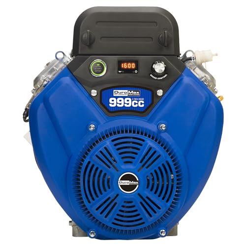 DuroMax XP35HPE 999cc OHV V-Twin Push Button Start Horizontal Shaft Engine , Blue