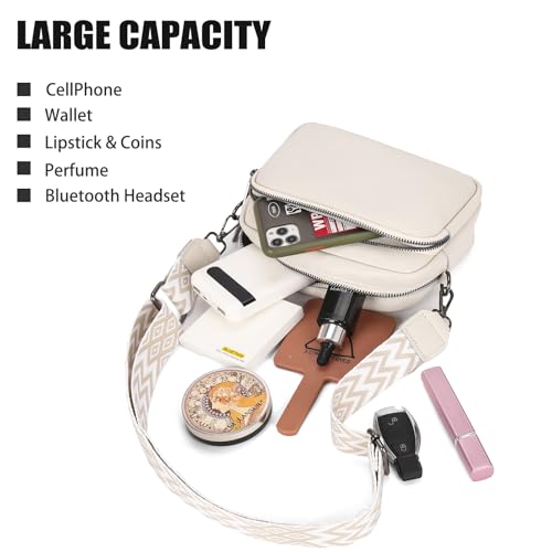 VODIU Crossbody Bags for Women Purses Handbags Leather Shoulder Bag with Guitar Strap Cross Body Bag for Woman Trendy Purse4