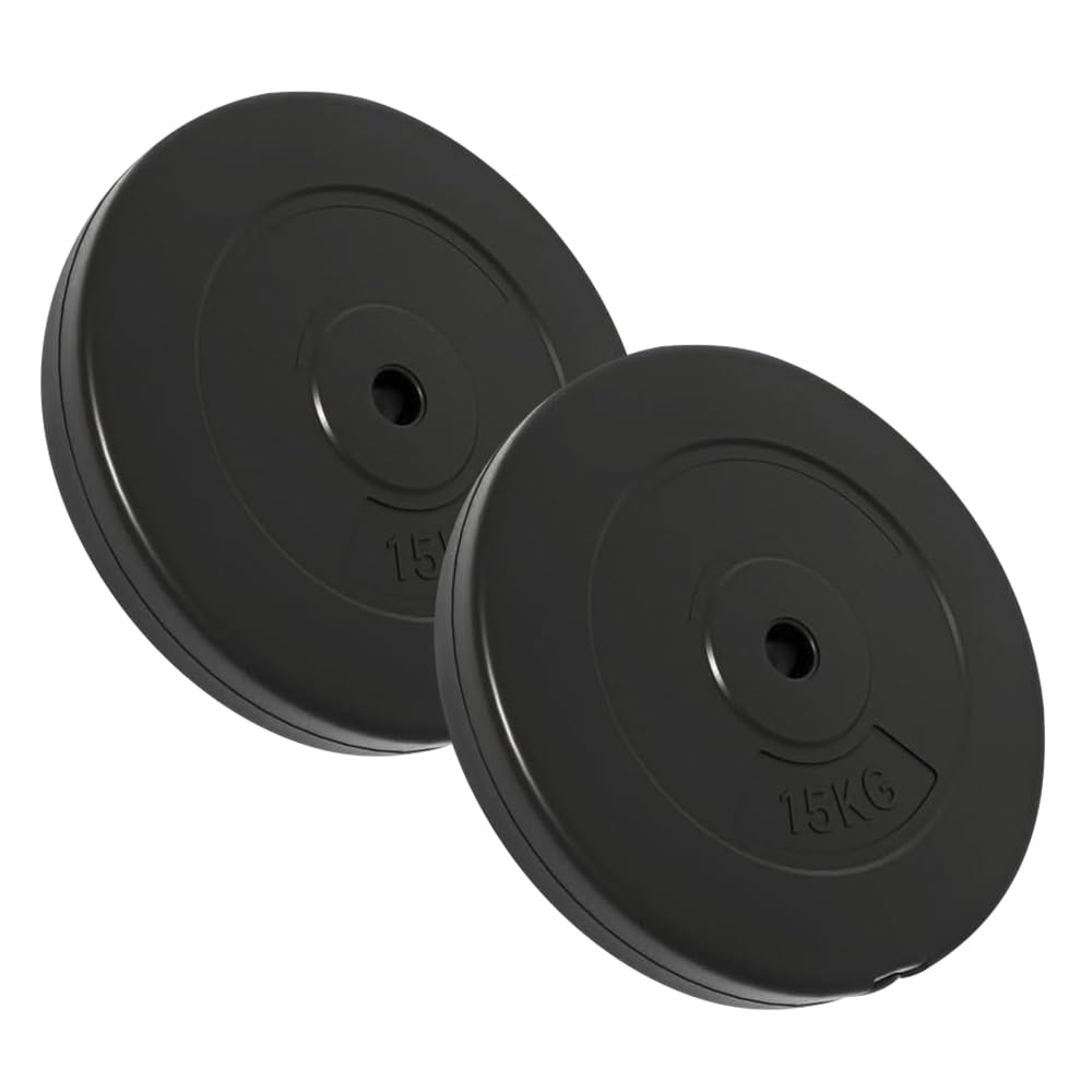 Amazon.co.jp: ダンベル バーベル 用 プレート 15kg 2個 セット 追加