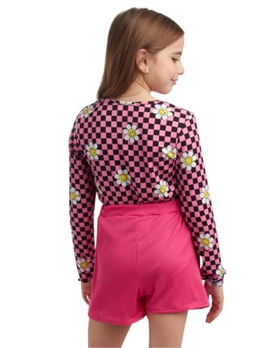 Image of that's my girl Girls Leggings Set - 4 Piece Mix and Match Flare Leggings, Short and Long Sleeve T-Shirt, Skort : Made in USA