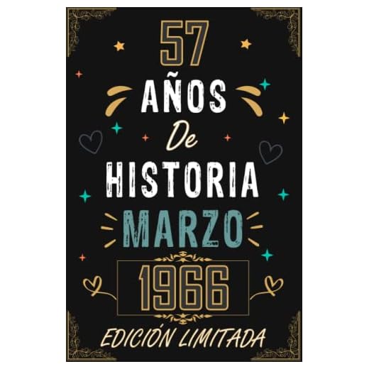 CUADERNO, 57 AÑOS DE HISTORIA MARZO 1966 EDICIÓN LIMITADA: Regalo de 57 cumpleaños para mujeres y hombres, ideas de 57 cumpleaños... un cumpleaños... ... regalo de 57 cumpleaños para él/ella.