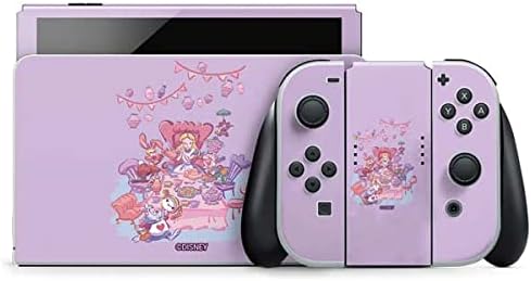 Skinit Decal Gaming Skin Compatible with Nintendo Switch OLED (2021) - Officially Licensed Disney Alice in Wonderland Falling Down The Rabbit Hole Design