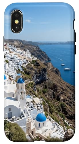 �T���g���[�j���̊R�̏�̊C�̌i�F�̔������̕��i��B �X�}�z�P�[�X iPhone X/XS �p