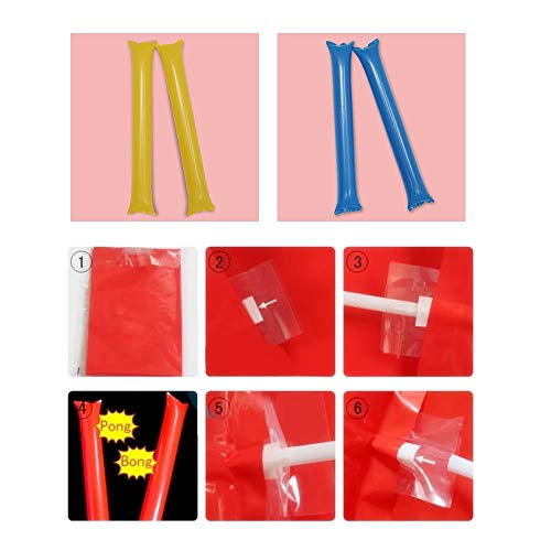 Creatyi 40 Pcs Thicken Bam Bam Thunder Sticks Cheering Sticks Cheerleading Cheering Sticks For Sports Cheers Ball Dance Basketball Football Noisemakers (Yellow) #TOP5