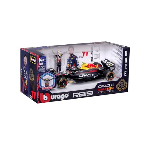 Bburago 1:24 2023 Race Oracle Red Bull RB19 with Figure, Perez #11 by Bburago - Image 6