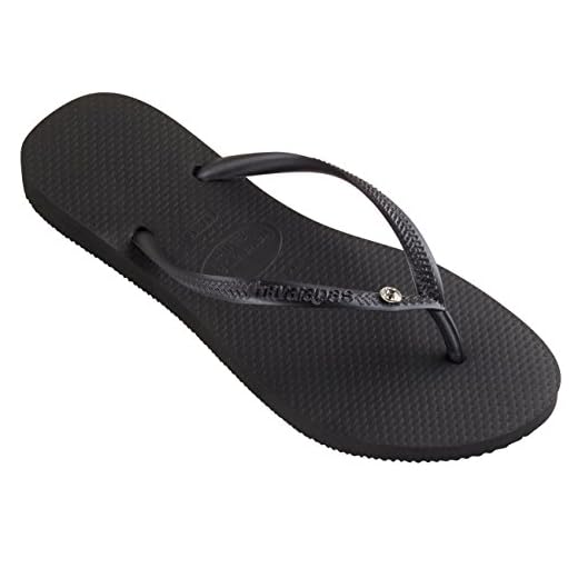 Havaianas Slim Crystal Glamour SW, Infradito Donna, Nero (Black), 37/38 EU