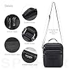 SPAHER Shoulder Bag Men Leather Handbag Business Messenger Backpack Crossbody Casual Tote Sling Travel Bag Document Bag with Top-Handle and Adjustable Strap Large Size #5