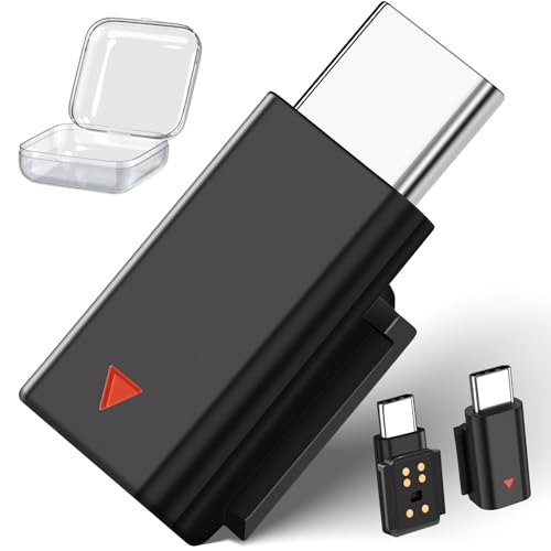 ACANDYA for DJI Mic 3 Adapter USB C Mobile Phone Type-C Phone Wireless Microphone Receiver for DJI Mic 3 Type-C Adapter for iPhone 17 16 Pro 15 for Galaxy S25 S26 Tablet USB C Microphone Accessories