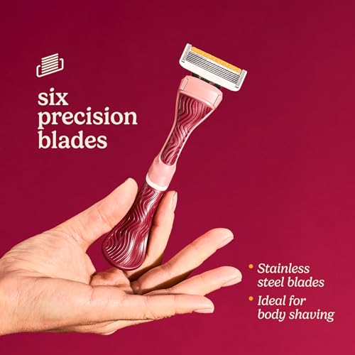 Image of Dollar Shave Club For Women | Member Exclusive (Maroon) | Premium Shave Kit