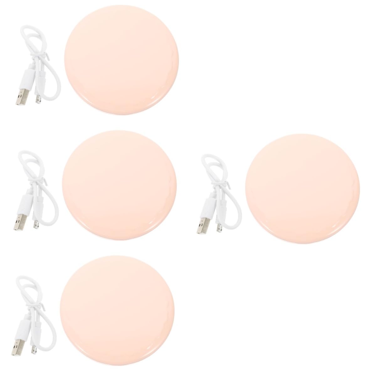 Housoutil 4 Set Di Specchietti Per Il Trucco Elettrici Da Viaggio Per Scolpire Il Viso Compatti E Robusti Per Borsetta