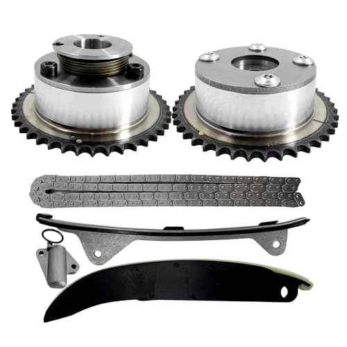 24410-2E000 Timing Chain Kit & CVVT Gear Compatible with 2014-2016 Hyundai Elantra GT 2.0 Tucson & Kia Forte Koup Soul L4 2.0L Engine 24321-2E200 24350-2E201 24370-2E200