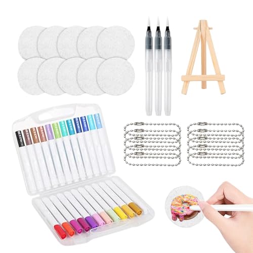 Kit de marcadores de espuma de 24 colores y bolígrafos con textura 3D para manualidades infantiles