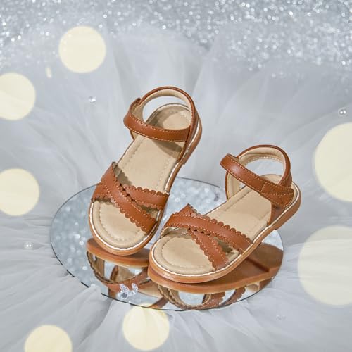 Image of ESTINE Girls Sandal Dress Shoe for Toddler /Little Kid Party School Shoe