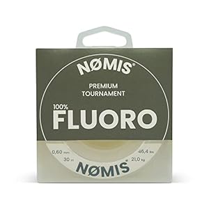 NØMIS Fluorocarbon Leader Line | Ø 0,18-0,60 mm | 100% fluorocarbon vislijn | Fluorocarbon Fishing Line | Perfect als fluorocarbon onderlijn voor baars, snoekbaars, snoek of forel…