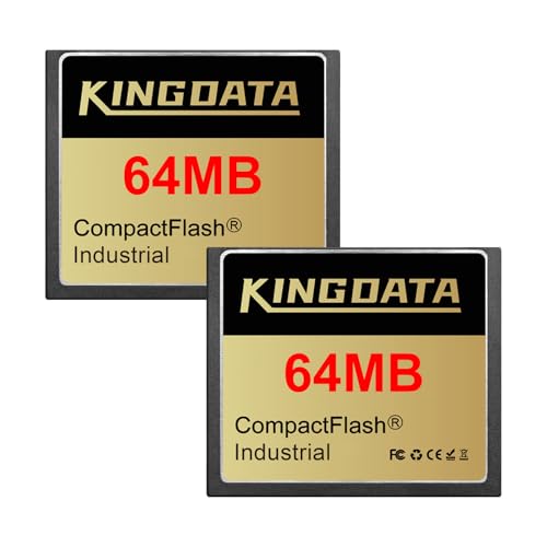 Image of Industrial Compact Flash Memory Card 64MB 2pack FAT16 Type I for Industrial Equipment Vintage Digital Cameras