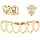 Grillz for Women Men, Grillz for Teeth, Adjustable Tooth Covers, Hip Hop Dental Jewelry for Party Cosplay Concert - 8