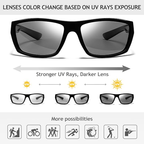 SUNGAIT Classic Rectangle Polarized Sunglasses for Men Womens UV400 Lightweight Cycling Running4