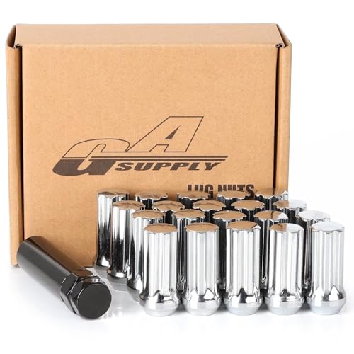 GAsupply 1/2-20 Chrome Tall 7-Spline Lug Nuts