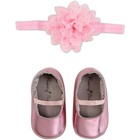 Rising Star - Juego de Zapatos y Diadema para Bebé en Rosa Cover
